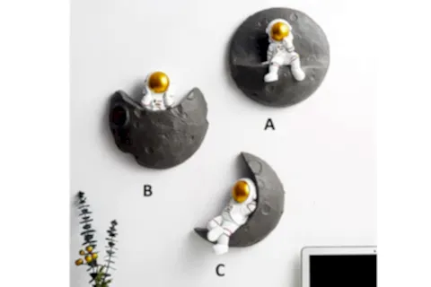 ASTRONOT VE AY ÜÇLÜ SET, GOLD