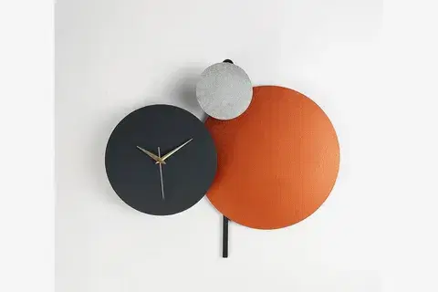 PAVİMENTO HAND MADE METAL DUVAR SAATİ, 48X44 CM