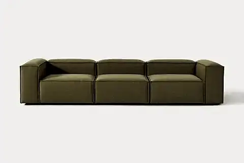LENA ÜÇLÜ KETEN KOLTUK, YEŞİL