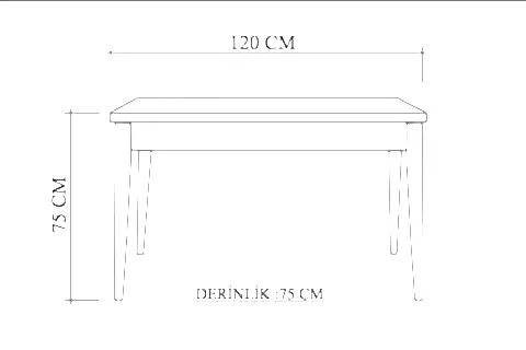 STORMİ SABİT MASA, ATLANTİK, 120X75
