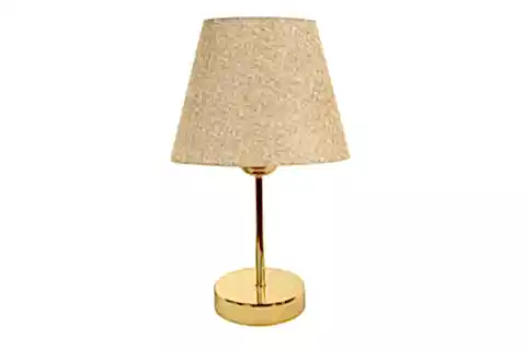 EVLİGHT METAL AYAKLI İKİLİ ABAJUR, GOLD KUMBEJİ