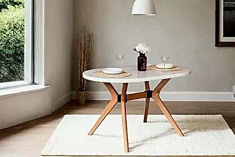 CASSANDRA NATURAL BEYAZ MASA, 80X130
