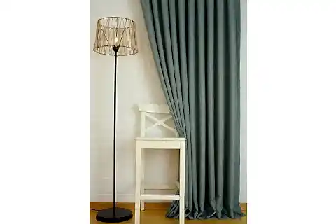 FON PERDE KETEN MİNT RENGİ 1-2 SEYREK PİLE 60X260