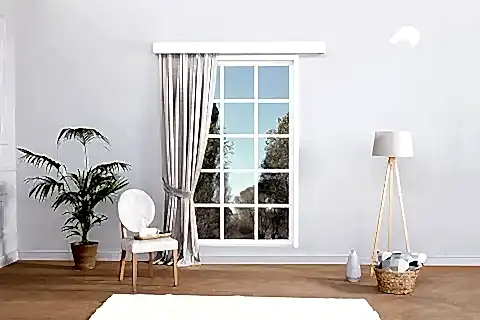 MASSARELLİ FON PERDE AÇIK GRİ PİLESİZ 90X260