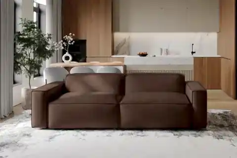 ORLANDA İKİLİ DERİ KOLTUK, KOYU KAHVE