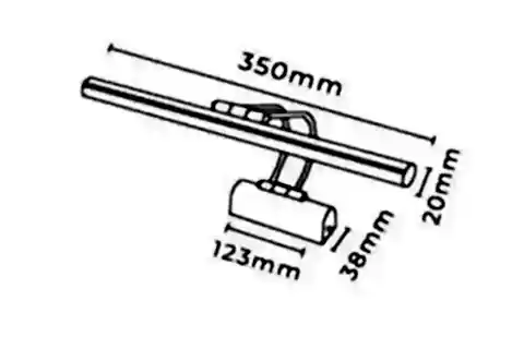 FLÜT 35 CM LEDLİ ESKİTME APLİK