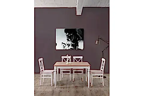 HALİÇ SABİT MASİF MASA TAKIMI, 120X80