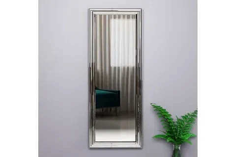 MONE AYNA DEKORATİF SALON AYNASI, GÜMÜŞ, 40X105
