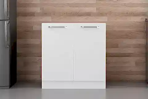 MİNAR MUTFAK DOLABI, ALT MODÜL, BEYAZ, 80 CM
