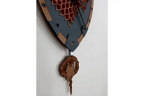 WİNTER COMİNG STARK SALLANIR SARKAÇLI DUVAR SAATİ