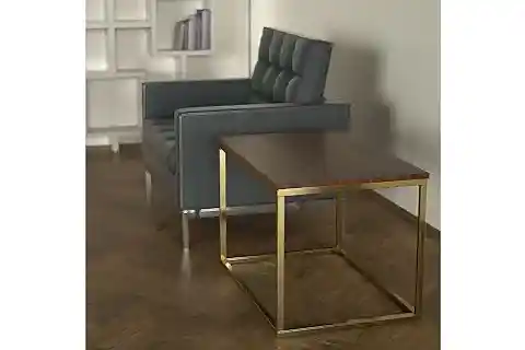 POTRİCA YAN SEHPA, PİRİNÇ AYAK, CEVİZ TABLA
