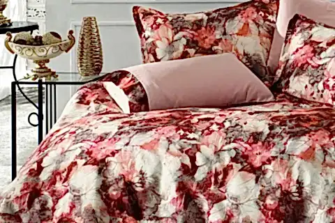 ROSELAND CRASH SATEN NEVRESİM TAKIMI, PEMBE