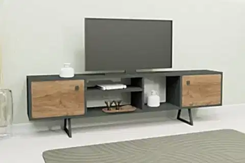 LAGOMOOD SALLY TV ÜNİTESİ, ANTRASİT CEVİZ