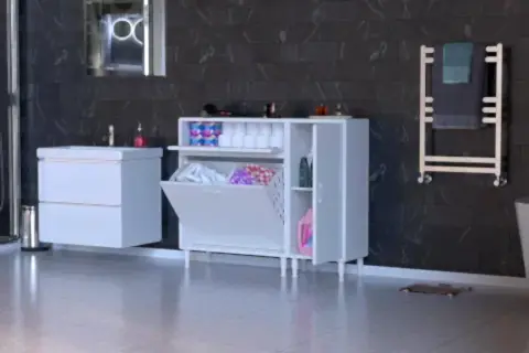 YENİCE BANYO DOLABI, 90 CM 2 SEPETLİ, 125 CM