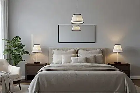 YİN YANG TÜL ABAJUR AVİZE SETİ, BEYAZ BAŞLIKLI