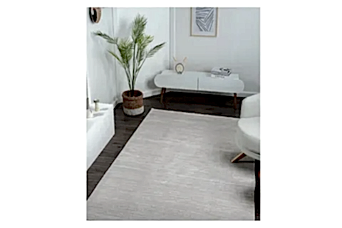 ZEN BAMBU DOKULU MAKİNE HALISI, GRİ, 80X150, 0607A