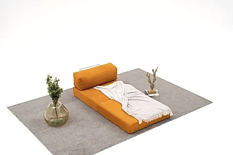 COMFORT SERİSİ YATAKLI TEKLİ MODÜL, TURUNCU