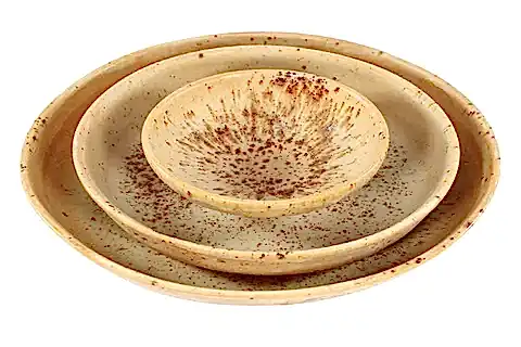 OVAL YEMEK TABAĞI SETİ, ÜÇLÜ, TERRA