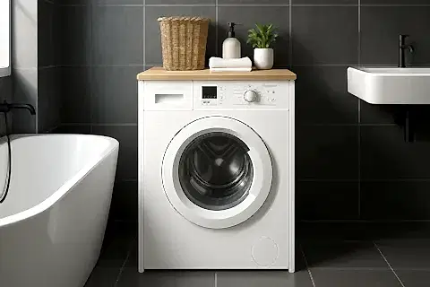 EMORRA ÇOK AMAÇLI ÇAMAŞIR MAKİNESİ DOLABI, SEPET BEYAZ
