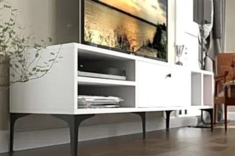 MİLAN TV ÜNİTESİ, BEYAZ SİYAH