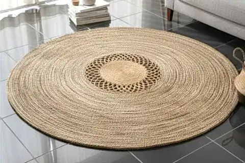 MAREA YUVARLAK MODEL HALI, NATURAL, 120 CM