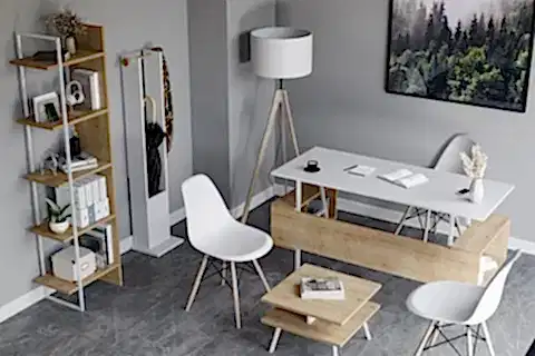 LAGOMOOD İRONY JOLİNE OFİS TAKIMI, MEŞE BEYAZ