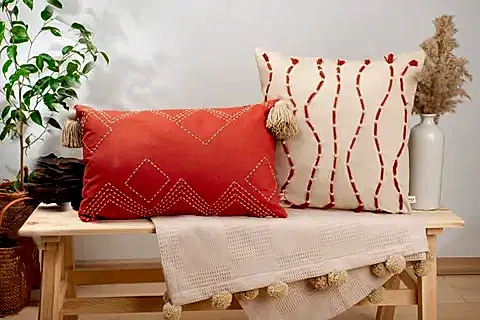 DFN HOME WAVE İKİLİ KIRLENT SETİ, KAHVERENGİ