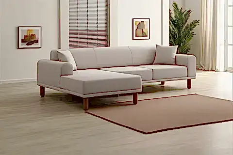 TİERA BOHEM KÖŞE KOLTUK, KREM, SOL KÖŞE