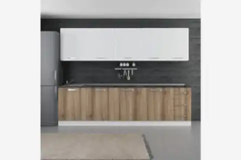 MİNAR ATLANTİS 285 CM MUTFAK DOLABI BEYAZ DORE 285-D2