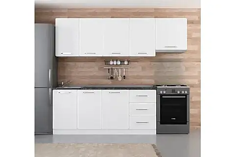 MİNAR PARME 250 CM MUTFAK DOLABI BEYAZ 4