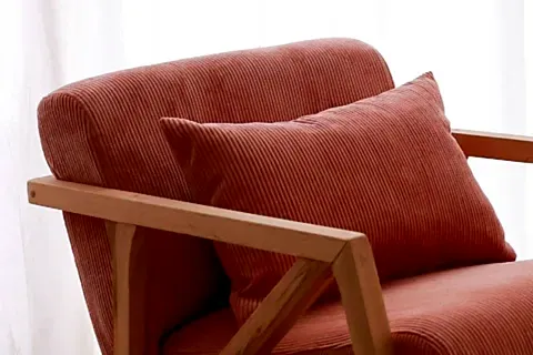 NİNİ SALLANAN KOLTUK, KADİFE, NAR ÇİÇEĞİ, AHŞAP AHYAK