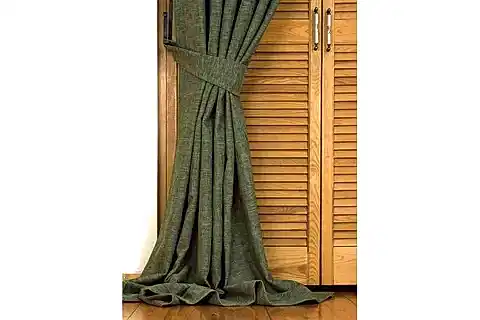 MASSARELLİ FON PERDE KETEN YEŞİL PİLESİZ 60X260