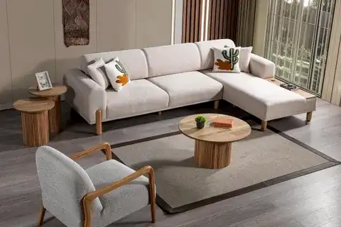 BOHEM MODA KÖŞE KOLTUK, KREM, SAĞ KÖŞE