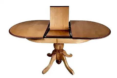 MİDAS NATURAL AHŞAP OVAL AÇILIR MASA, 80X120