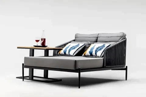 MONO RATTAN DAYBED, GRİ