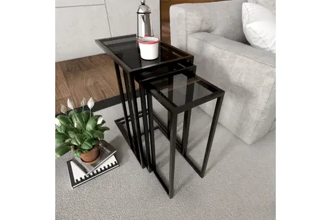 MARSAH HOME ROZY ZİGON SEHPA, SİYAH