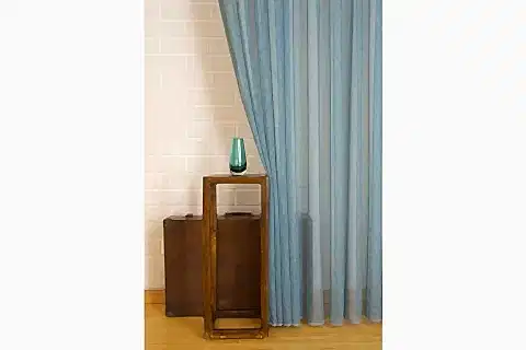 MASSARELLİ KETEN TÜL DENİZ RENGİ 1-3 SIK PİLE 100X260