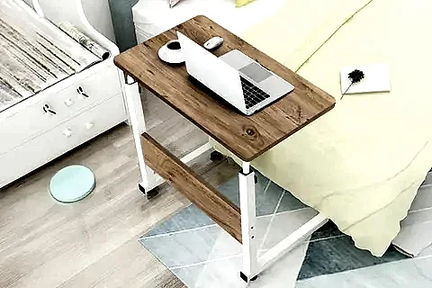 YÜKSEKLİK AYARLI LAPTOP SEHPASI, ATLANTİK ÇAM BEYAZ, 70X40