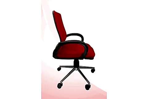 ZİENA OFİS ÇALIŞMA SANDALYESİ TEKERLEKLİ, KIRMIZI