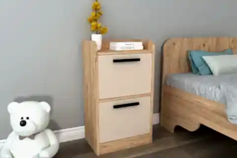 LUSES GENÇ ODASI KOMODİN, ATLANTİK ÇAM BEJ, 2 ÇEKMECELİ