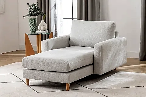 MERLİN DAYBED, İNCE KOL, NATUREL, RECYCLED, AÇIK GRİ