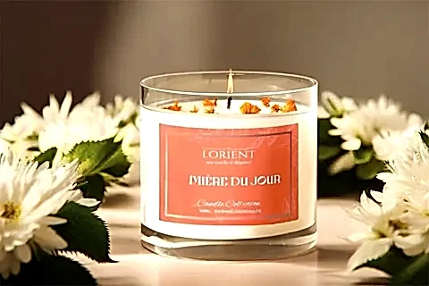 LORİENT LUMIERE DU JOUR VANİLYA GÜL KASE SOYA MUM, 220 GR