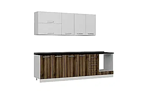 MİNAR EGE 270 CM MUTFAK DOLABI BEYAZ DORE 270-D6