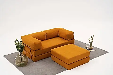 COMFORT SERİSİ YATAKLI MİNİ KÖŞE KOLTUK, TURUNCU
