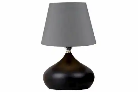 EVLİGHT, ANTRASİT ŞAPKA, TEKLİ METAL ABAJUR, SİYAH