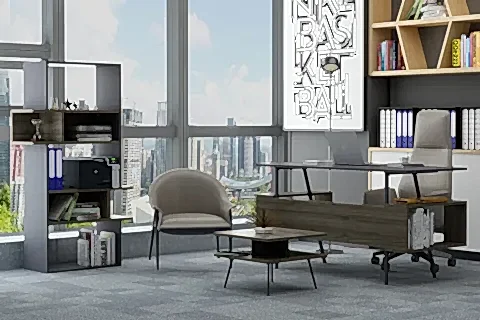 LAGOMOOD İRONY İNFY OFİS TAKIMI, ANTRASİT CEVİZ
