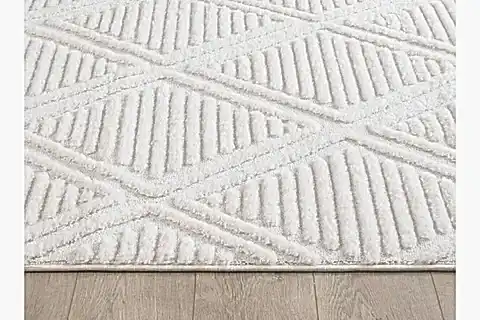ELİT SAÇAKLI MAKİNE HALISI, BUKLELİ, KREM 60X110