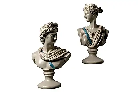 ARTEMİS & APOLLO BÜST SET KREM