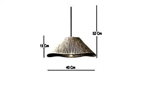 RAYEN HANDMADE TEKLİ SARKIT EKRU AVİZE