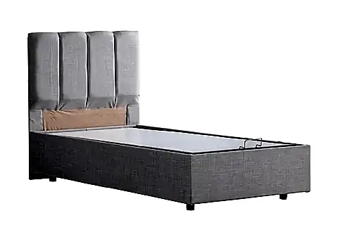 GABBA BAZA BAŞLIK VE PLUS YATAK SETİ, AÇIK GRİ, 90X190